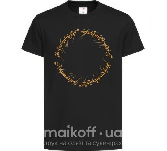 Детская футболка The Lord of the rings Mordor Черный фото