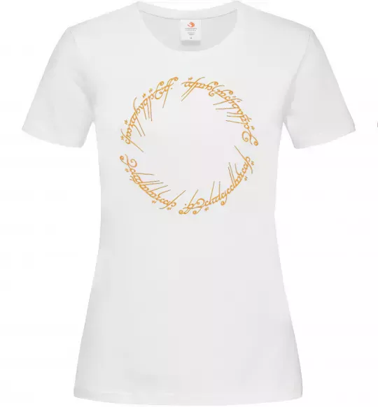 Жіноча футболка The Lord of the rings Mordor Білий фото