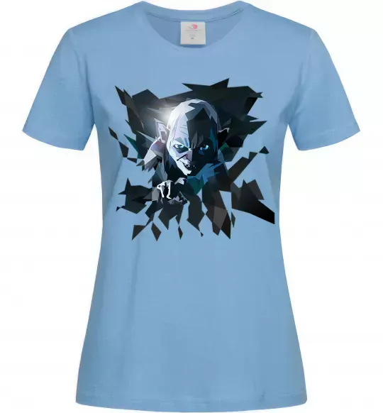 Жіноча футболка Golum art Блакитний фото