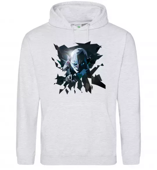 Чоловіча толстовка (худі) Golum art Сірий меланж фото