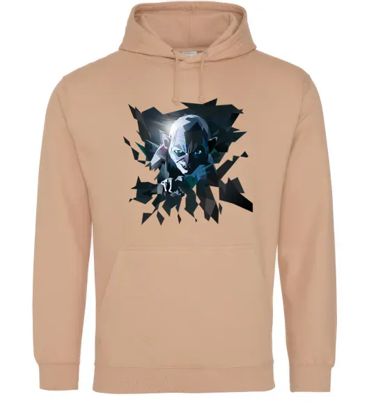 Чоловіча толстовка (худі) Golum art Пісочний фото