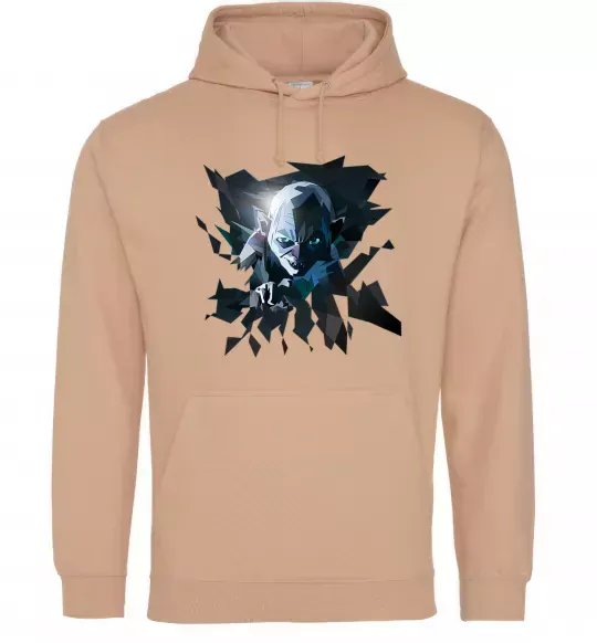 Жіноча толстовка (худі) Golum art Пісочний фото