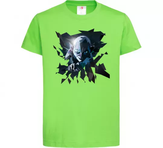 Дитяча футболка Golum art Лаймовий фото