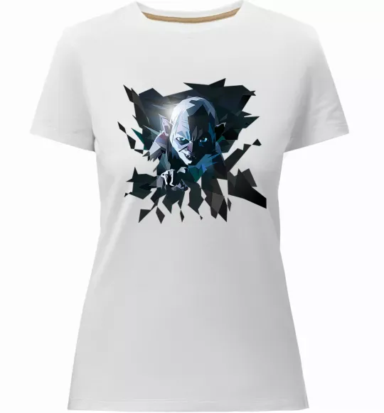 Женская премиум футболка Golum art Белый фото