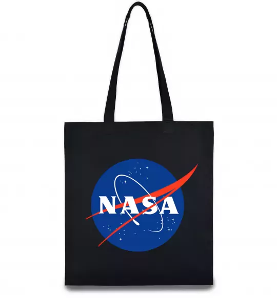 Эко-сумка NASA logo Черный фото