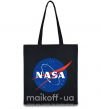 Еко-сумка NASA logo Чорний фото
