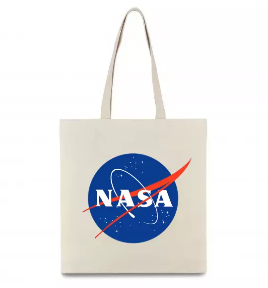 Эко-сумка NASA logo Бежевый фото