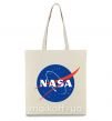 Эко-сумка NASA logo Бежевый фото