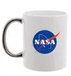 Чашка с цветной ручкой NASA logo Серебро Чашка с цветной ручкой NASA logo Серебро фото