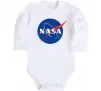 Дитячий бодік NASA logo Білий Дитячий бодік NASA logo Білий фото