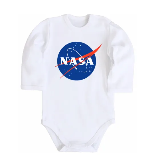 Детский боди NASA logo Белый фото