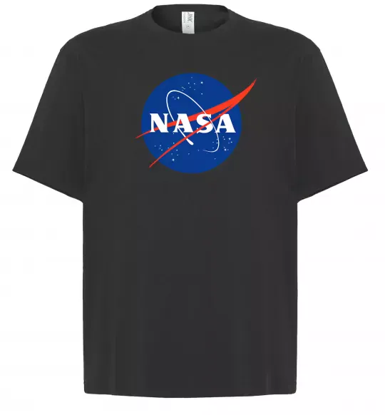Футболка Оверсайз NASA logo Чорний фото