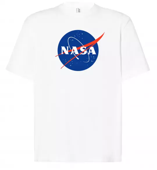 Футболка Оверсайз NASA logo Білий фото