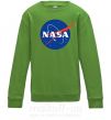 Детский Свитшот NASA logo Лаймовый фото