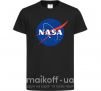 Дитяча футболка NASA logo Чорний фото