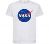 Детская футболка NASA logo Белый фото
