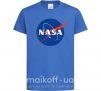 Дитяча футболка NASA logo Яскраво-синій фото