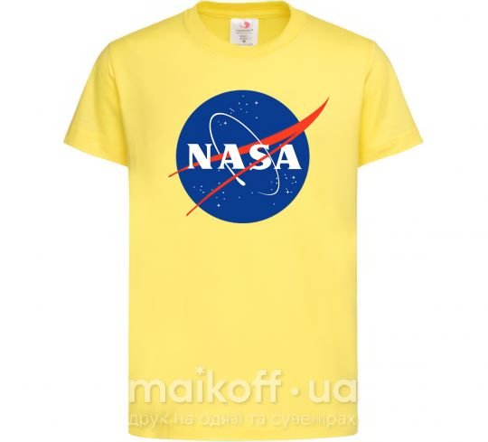 Детская футболка NASA logo Лимонный фото