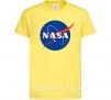 Детская футболка NASA logo Лимонный фото