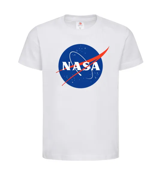 Дитяча футболка NASA logo Білий фото
