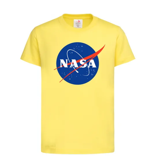 Дитяча футболка NASA logo Лимонний фото