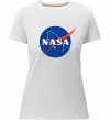 Жіноча преміум футболка NASA logo Білий фото