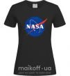 Женская футболка NASA logo Черный фото