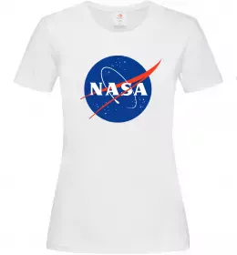 Женская футболка NASA logo Белый фото