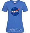 Женская футболка NASA logo Ярко-синий фото
