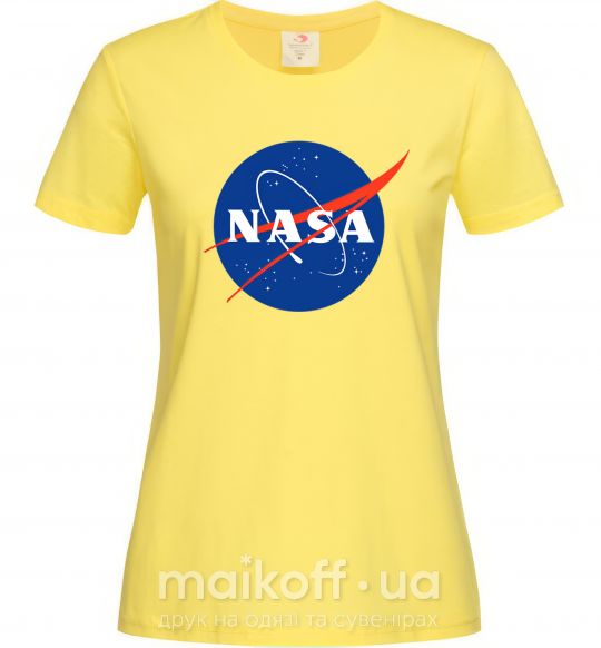 Женская футболка NASA logo Лимонный фото