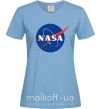 Женская футболка NASA logo Голубой фото