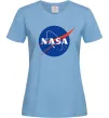 Женская футболка NASA logo Голубой фото