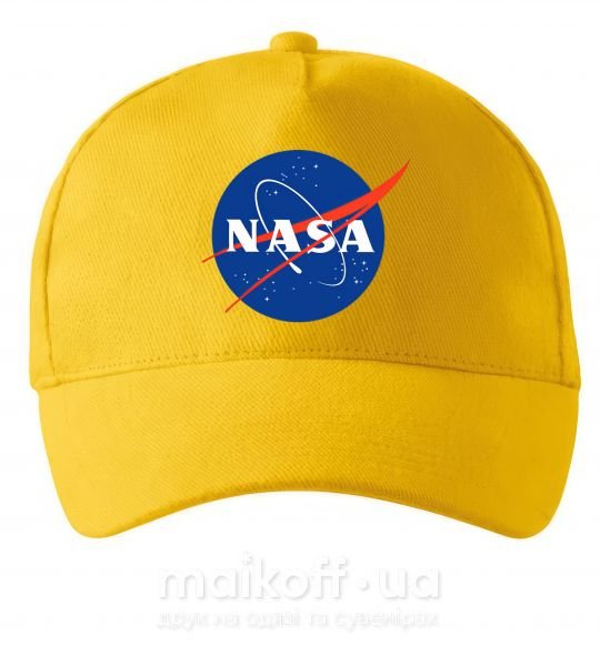 Кепка NASA logo Сонячно жовтий фото