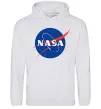 Женская толстовка (худи) NASA logo Серый меланж Женская толстовка (худи) NASA logo Серый меланж фото