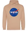 Женская толстовка (худи) NASA logo Песочный Женская толстовка (худи) NASA logo Песочный фото