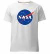 Мужская премиум футболка NASA logo Белый фото