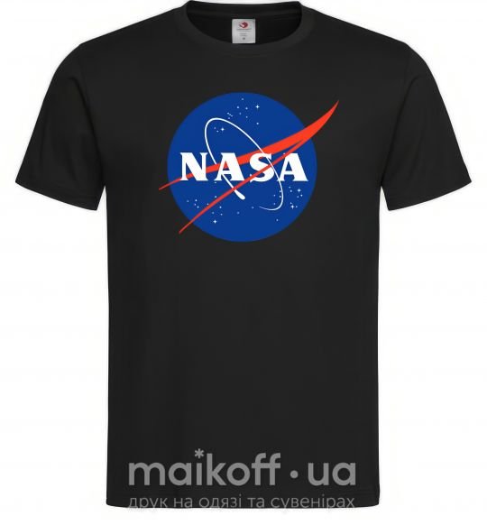 Чоловіча футболка NASA logo Чорний фото