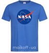 Мужская футболка NASA logo Ярко-синий фото