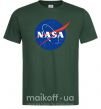 Мужская футболка NASA logo Темно-зеленый фото