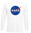 Лонгслив NASA logo Белый фото
