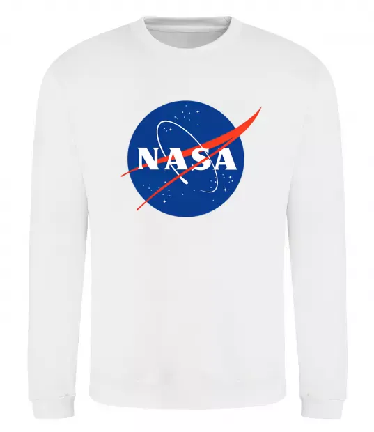 Свитшот NASA logo Белый фото