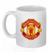 Чашка керамічна Manchester United logo Білий фото