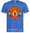 Мужская футболка Manchester United logo Ярко-синий фото