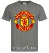 Мужская футболка Manchester United logo Графит фото