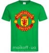 Мужская футболка Manchester United logo Зеленый фото