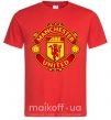 Мужская футболка Manchester United logo Красный фото