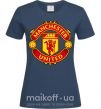 Жіноча футболка Manchester United logo Темно-синій фото