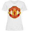 Жіноча футболка Manchester United logo Білий фото