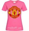 Женская футболка Manchester United logo Ярко-розовый фото