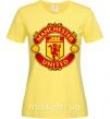 Женская футболка Manchester United logo Лимонный фото